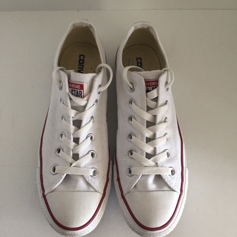 Converse Chuck Taylor All Star Women's Sneakers Low Top Classic White Canvas 8